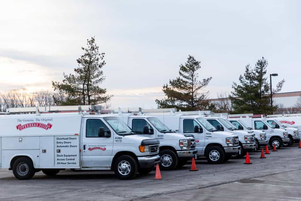 Overhead Door Service vehicles